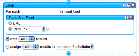 Pipes Loop + Fetch Site Feed Modules